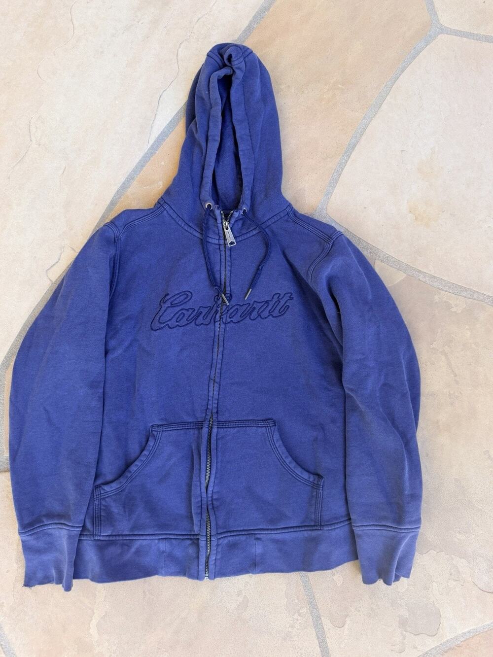 Carhartt Blue Full Zip Hoodie girls Size 16-18